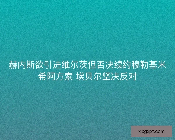 赫内斯欲引进维尔茨但否决续约穆勒基米希阿方索 埃贝尔坚决反对